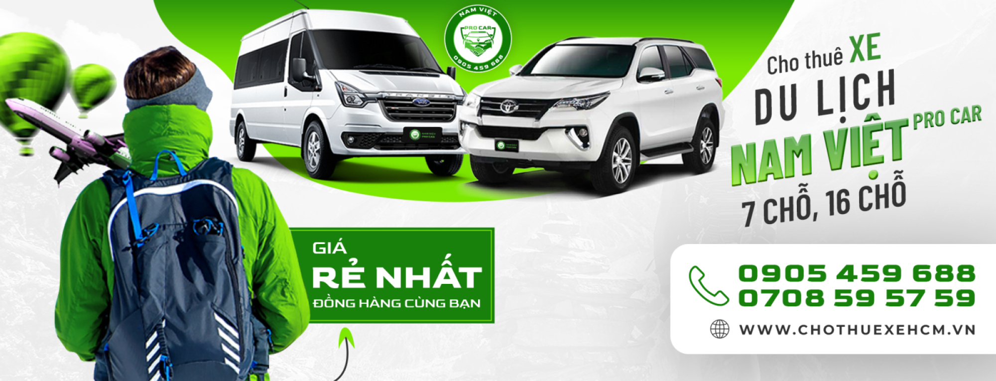 Cho thuê xe Nam Việt Pro Car